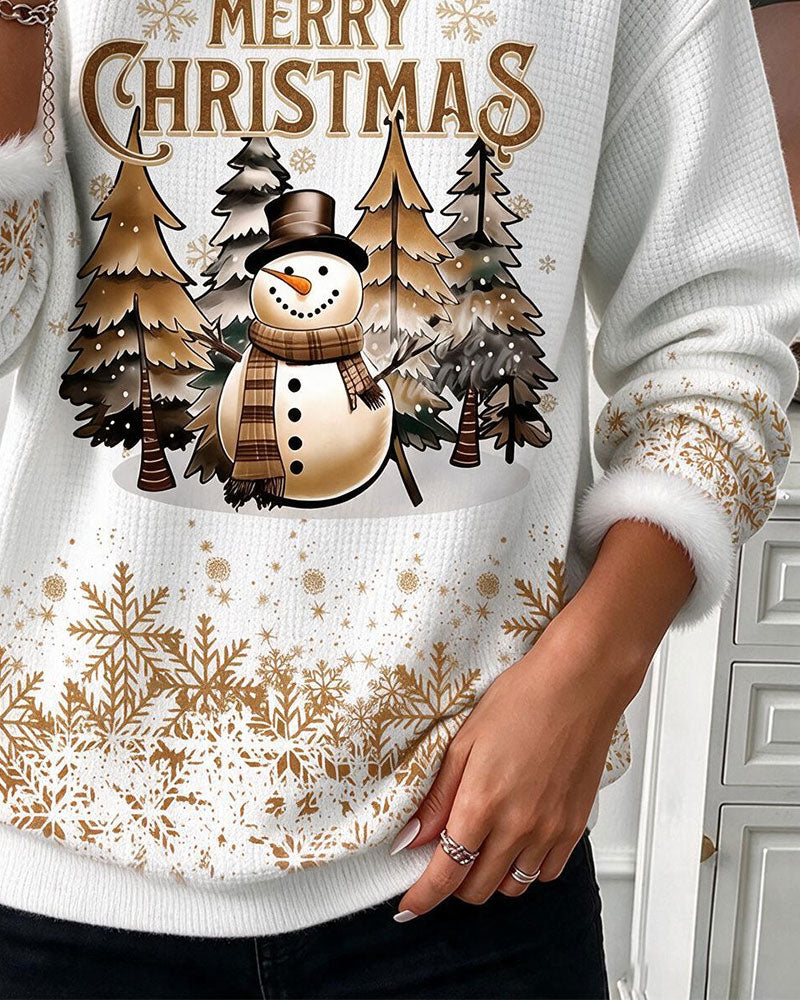 Round Neck Long Sleeve Sweatshirt