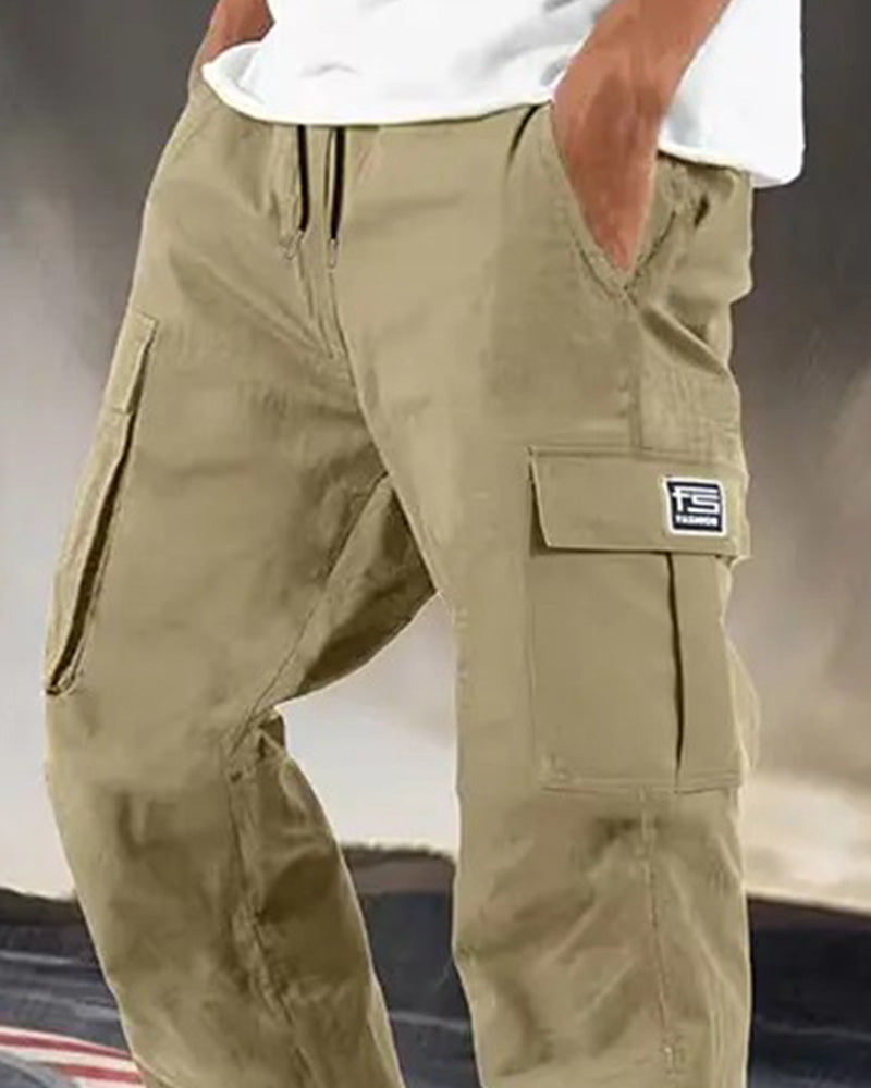 Men's Multi Pocket Cargo Straight Leg Pant