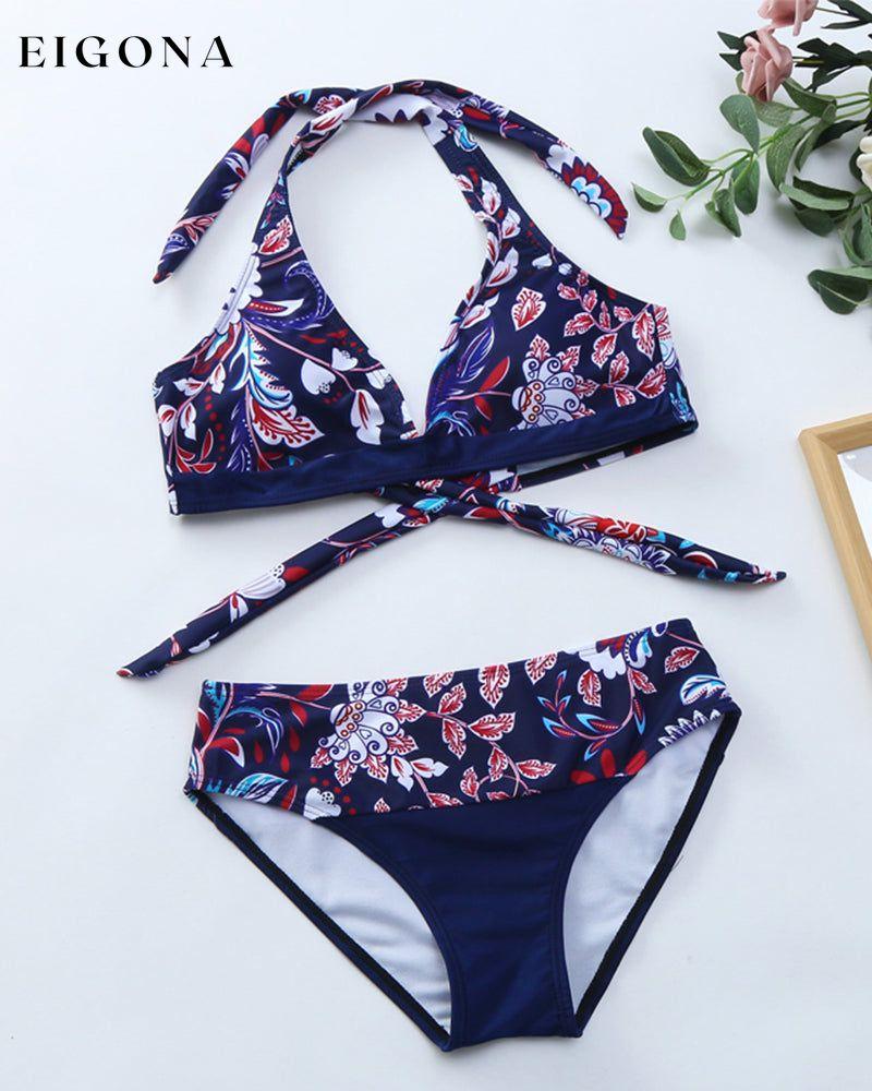 Floral pattern bikini set 23BF bikinis Clothes discount Summer Swimwear