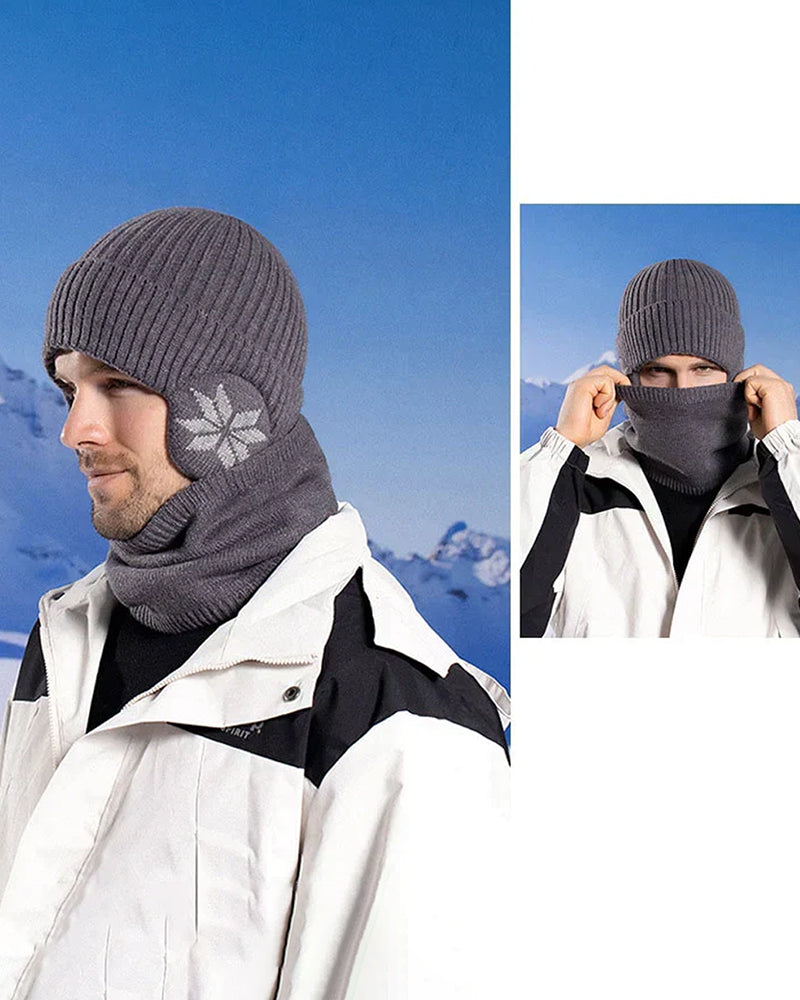 Winter beanie hat scarf sets warm knit hat ACCESSORIES