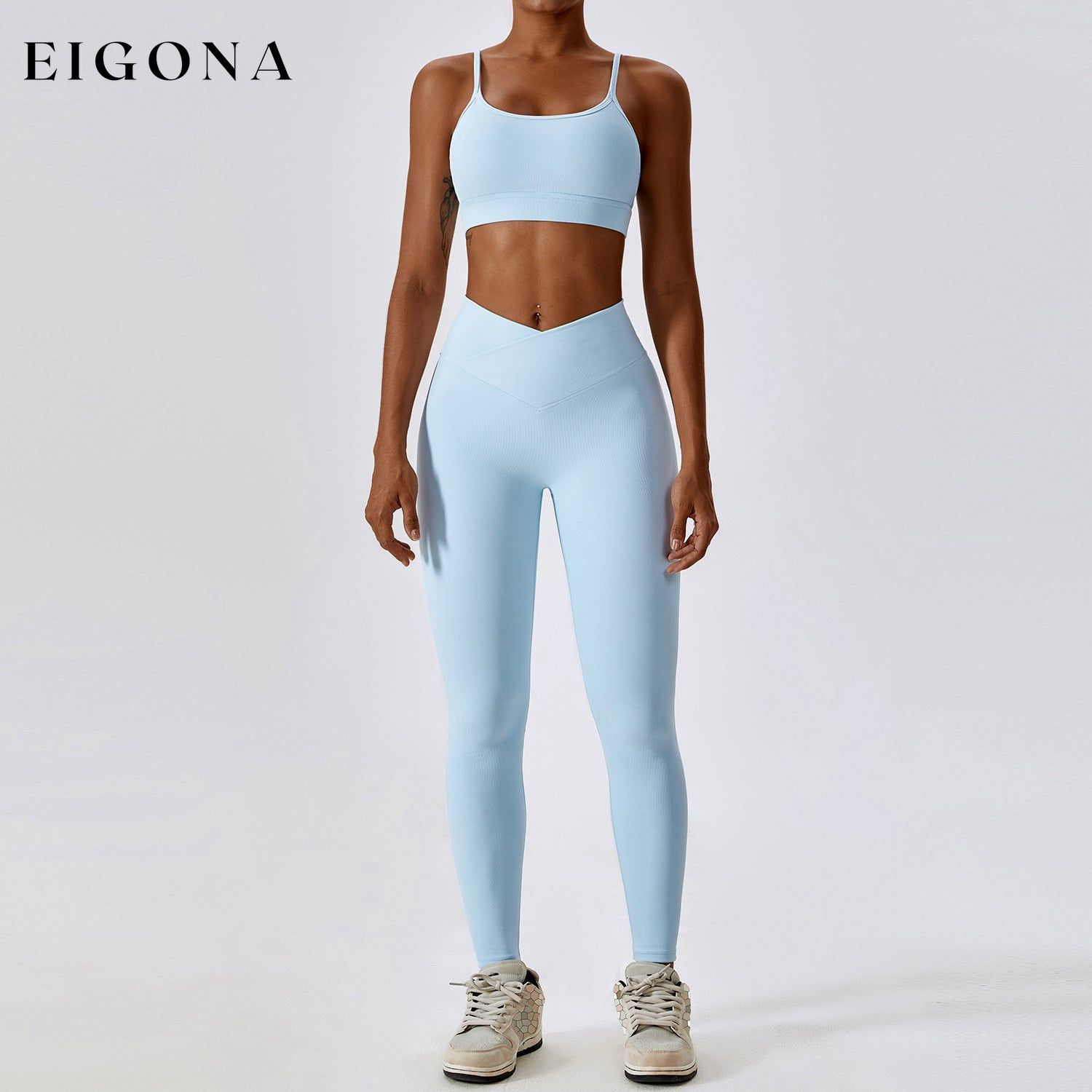 Thread Abdominal Shaping High Waist Beauty Back Yoga Suit Quick Drying Push up Hip Raise Skinny Workout Exercise Outfit 2 piece activewear clothes set workout
