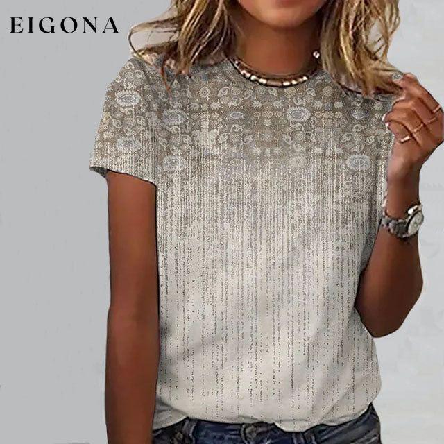 Vintage Ethnic Gradient T-Shirt best Best Sellings clothes Plus Size Sale tops Topseller