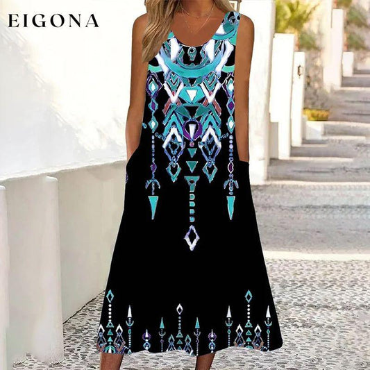 Vintage Ethnic Casual Dress Black best Best Sellings casual dresses clothes Plus Size Sale short dresses Topseller