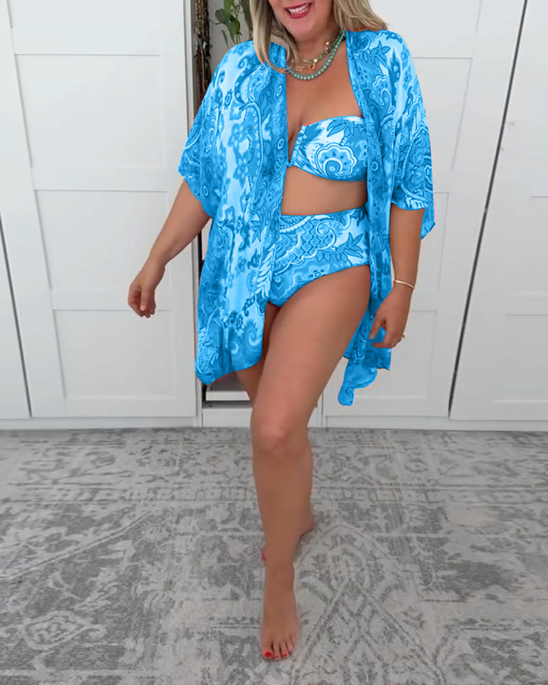 Costume da bagno tre pezzi per le vacanze