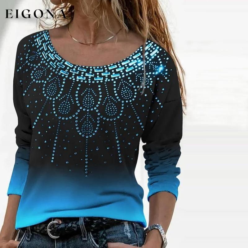 Vintage Casual Gradient T-Shirt best Best Sellings clothes Plus Size Sale tops Topseller