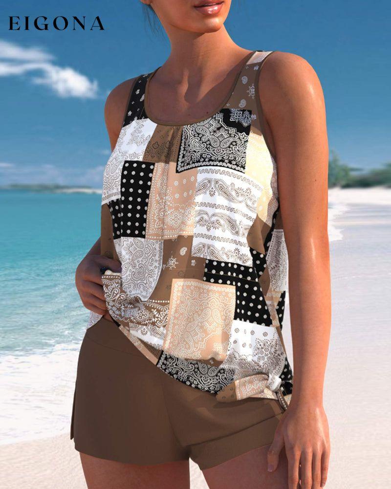 Bowknot Tribal Print Tankinis 23BF Clothes SALE Summer Swimsuits Swimwear Tankinis