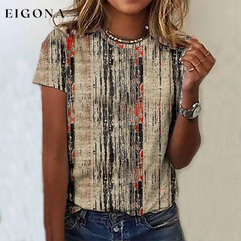 Vintage Casual Printed T-Shirt best Best Sellings clothes Plus Size Sale tops Topseller