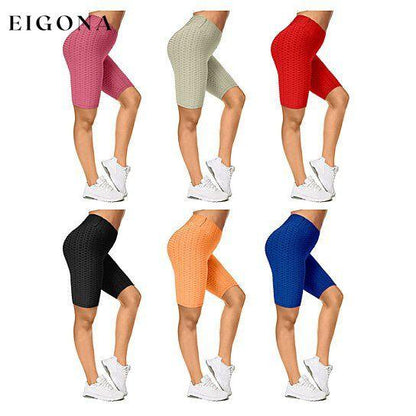 4-Pack Women's Butt Lifting Biker Shorts (Anti-Cellulite) Solid __stock:1000 bottoms refund_fee:1800