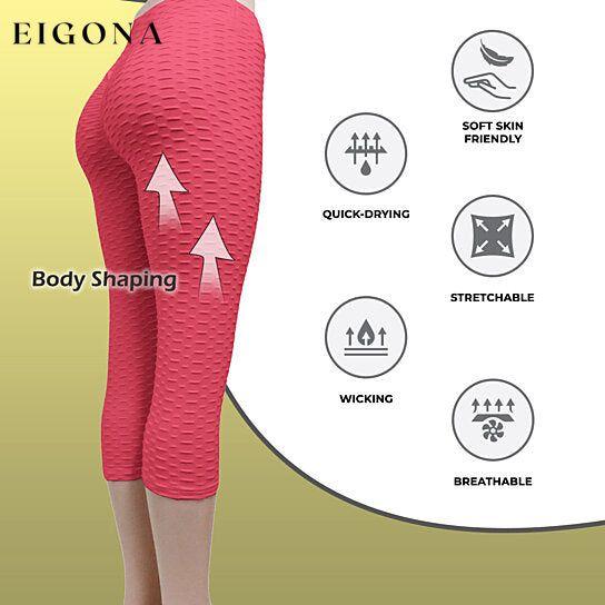 4-Pack: Women's High Waisted Anti Cellulite Solid Leggings __stock:1000 bottoms refund_fee:1200
