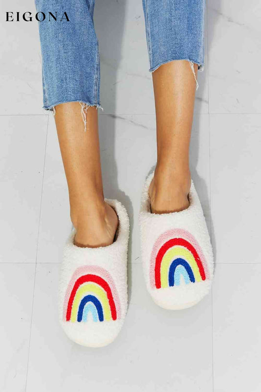 Rainbow Plush Slipper Rainbow Melody Ship from USA shoes womens shoes