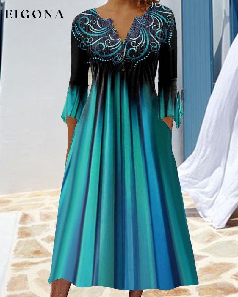 V-neck gradient dress 23BF Casual Dresses Clothes Dresses Spring Summer