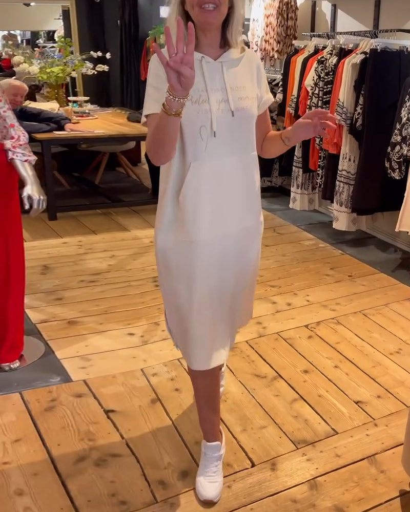 Sports Lettering Print Dress