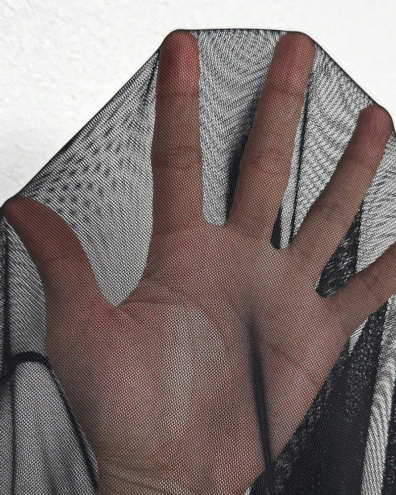 Sexy Badeanzug mit Überrock und Dreiecksunterteil