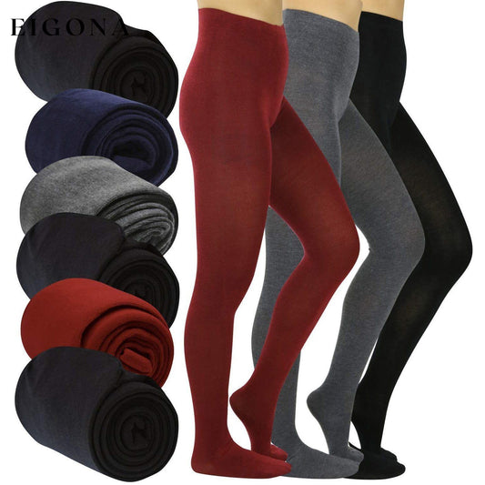 6-Pack: Women's Footed Winter Tights Assorted S/M __stock:100 bottoms refund_fee:1800