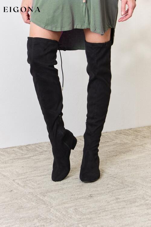 Over The Knee Boots Black East Lion Corp Ship from USA shoes womens shoes