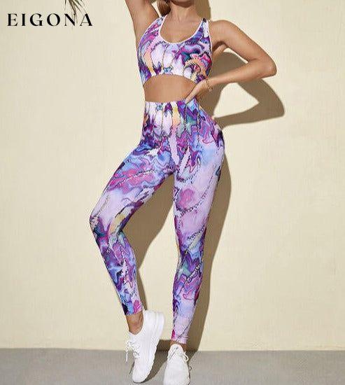 Sport Tank and Leggings Yoga Activewear Set Multicolor activewear clothes Q&S Ship From Overseas