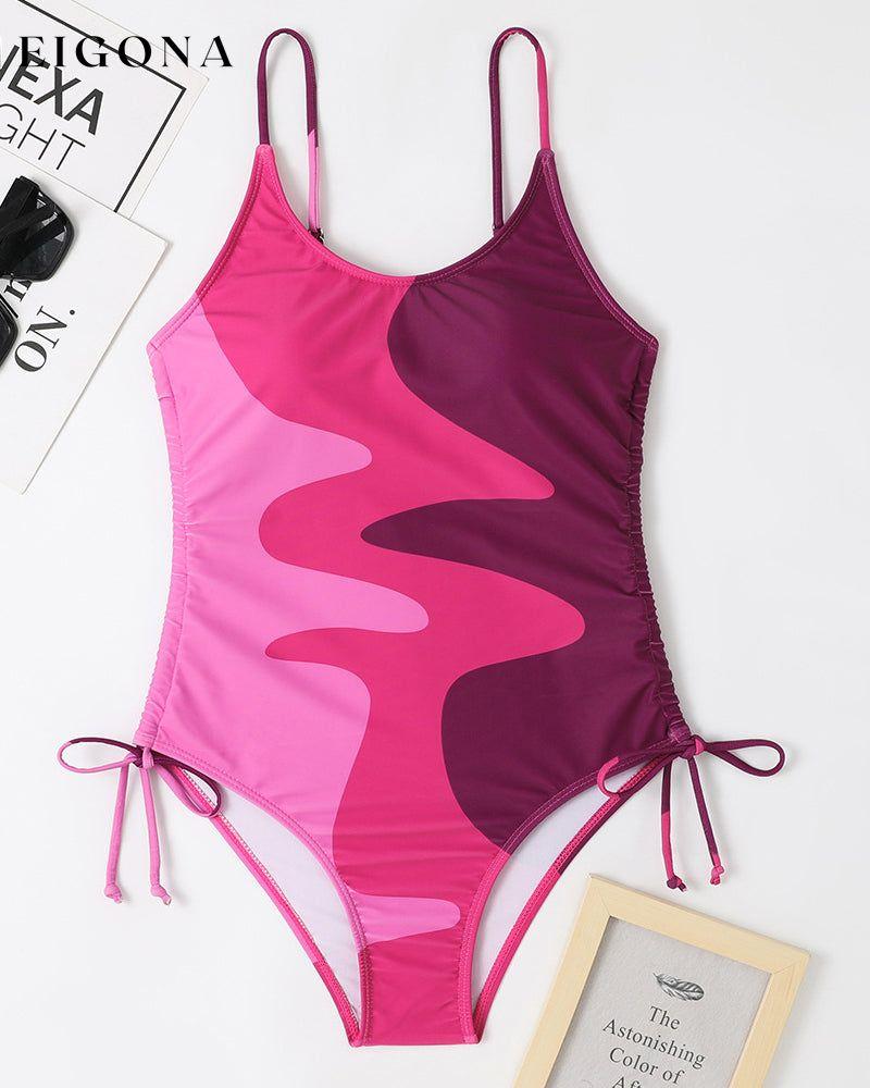 Multicolor drawstring bikini 23BF Bikinis Clothes One-Piece Summer Swimwear