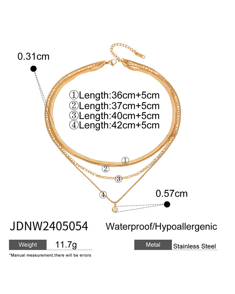 All the Chains Layered Necklace