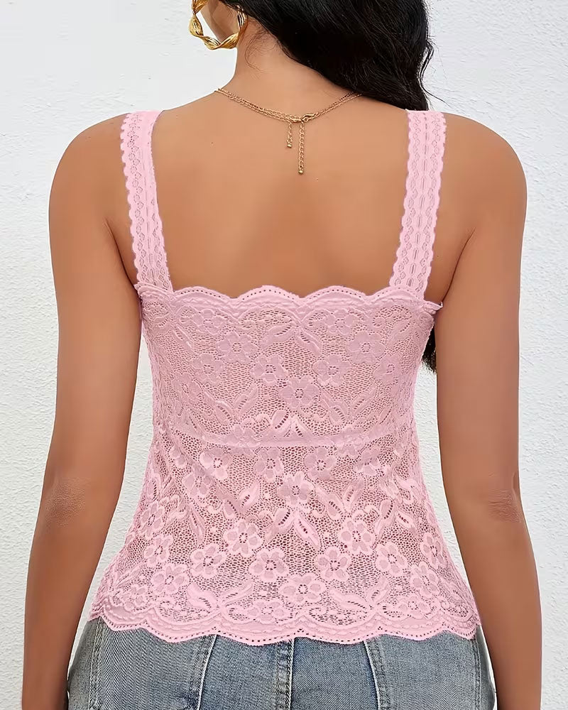 Solid Color Bandeau Camis Top