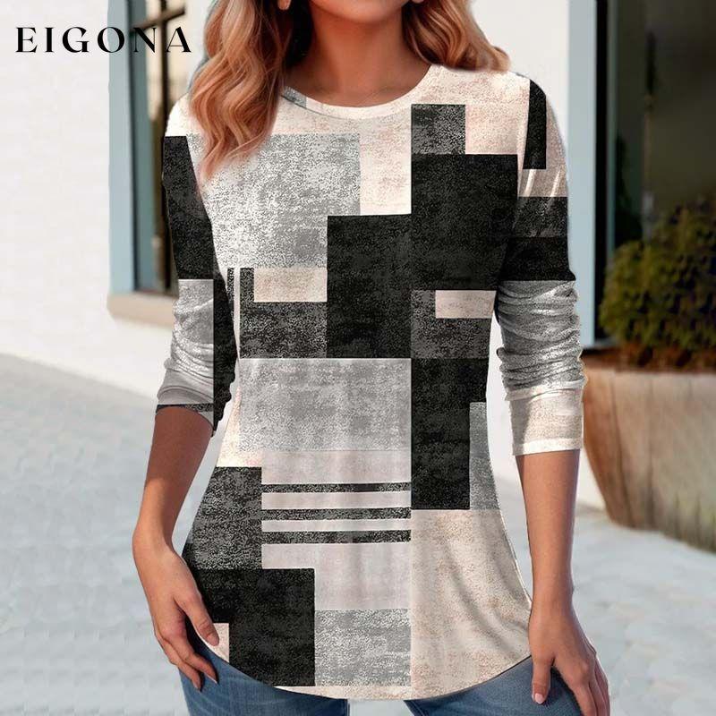 Vintage Colour Block T-Shirt best Best Sellings clothes Plus Size Sale tops Topseller