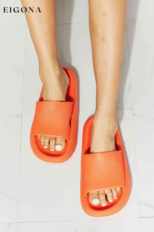 Arms Around Me Open Toe Slide in Orange Orange Melody Ship from USA shoes womens shoes