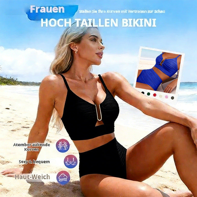 Women's High-Waisted Push-Up Bikini