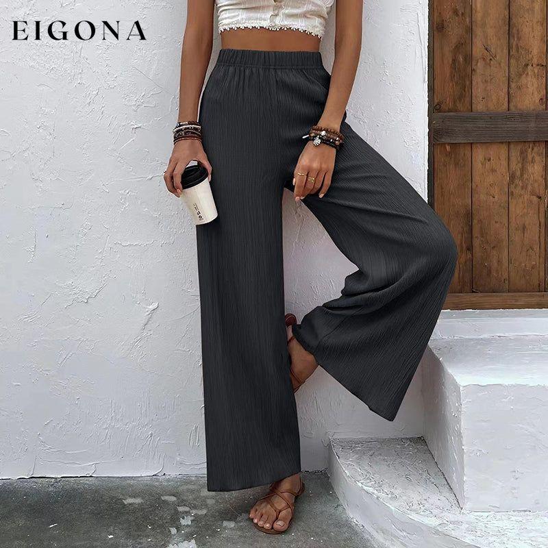 Casual Wide Leg Trousers Gray best Best Sellings bottoms clothes pants Plus Size Sale Topseller