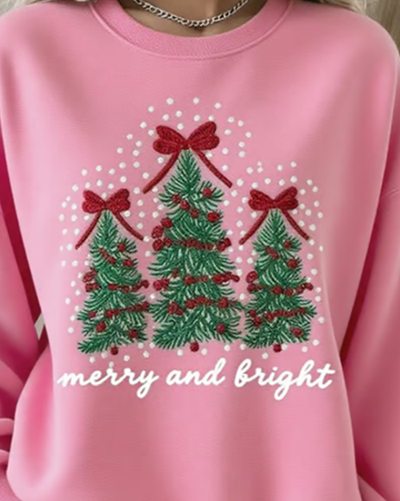 Drop-Shoulder Printed Pullover Sweatshirt