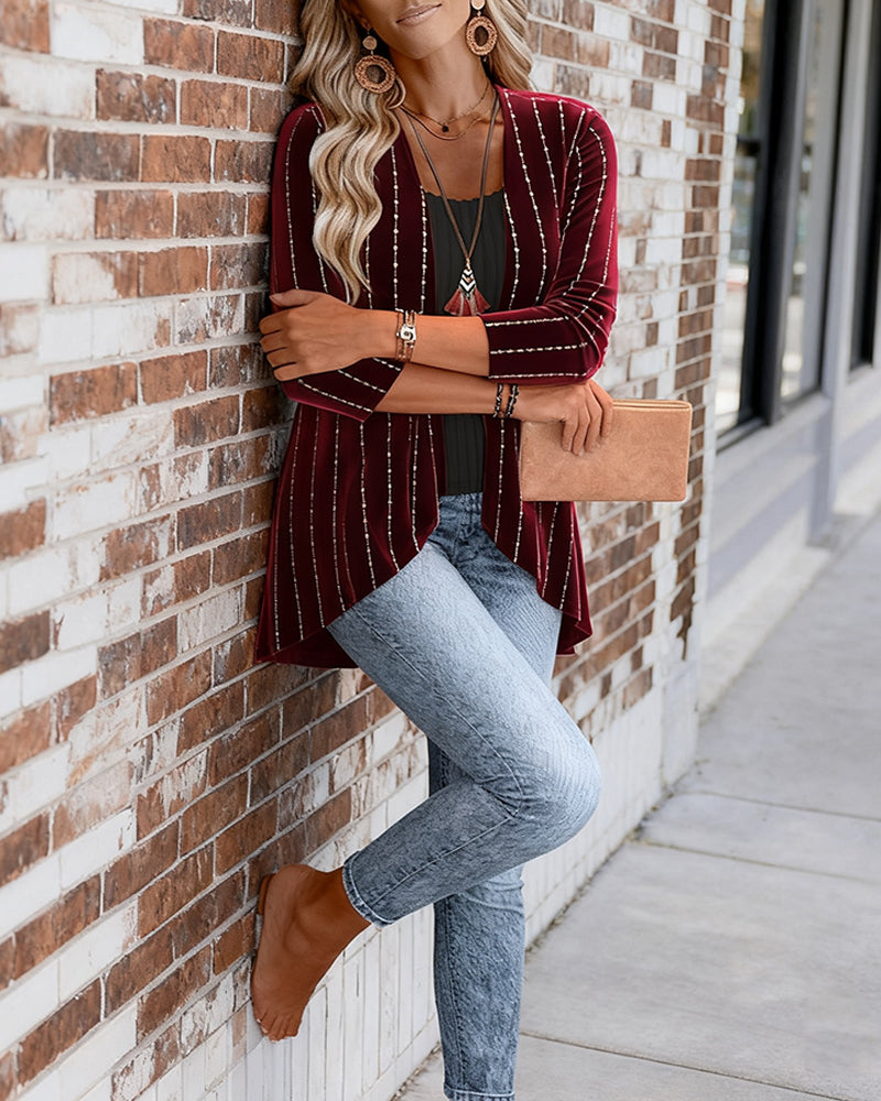 Contrast Color Stitching Fake Two-Piece Top