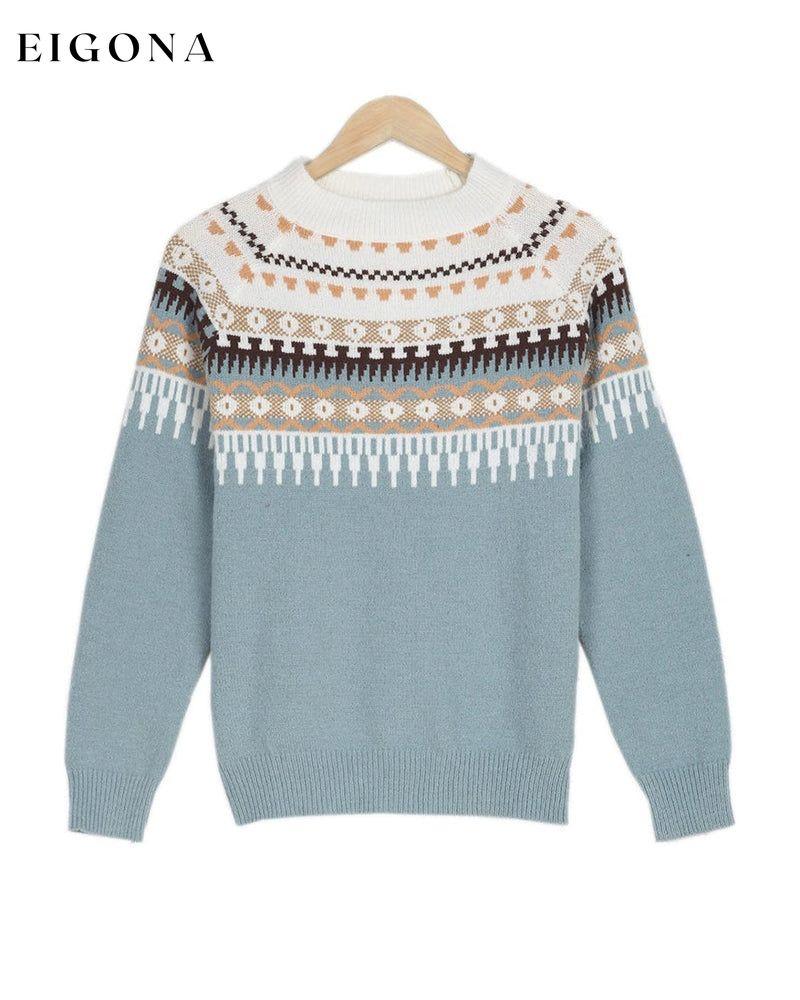 Long Sleeve Printed Pullover Sweaters 2023 f/w 23BF clothes discount pullovers spring Sweaters sweaters & cardigans Tops/Blouses