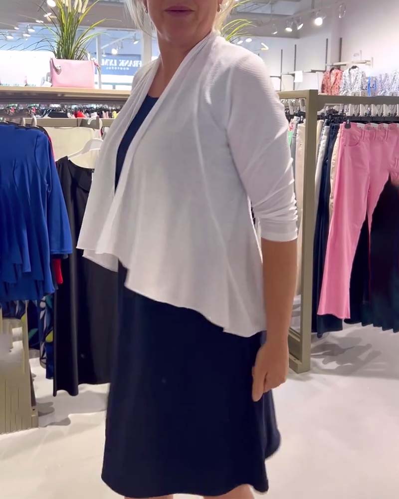 Solid color knotted casual coat 202466 coats spring summer