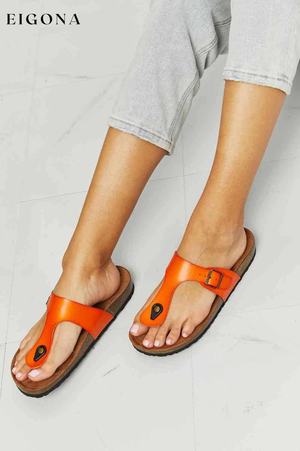 Drift Away T-Strap Flip-Flop in Orange Melody Ship from USA shoes womens shoes