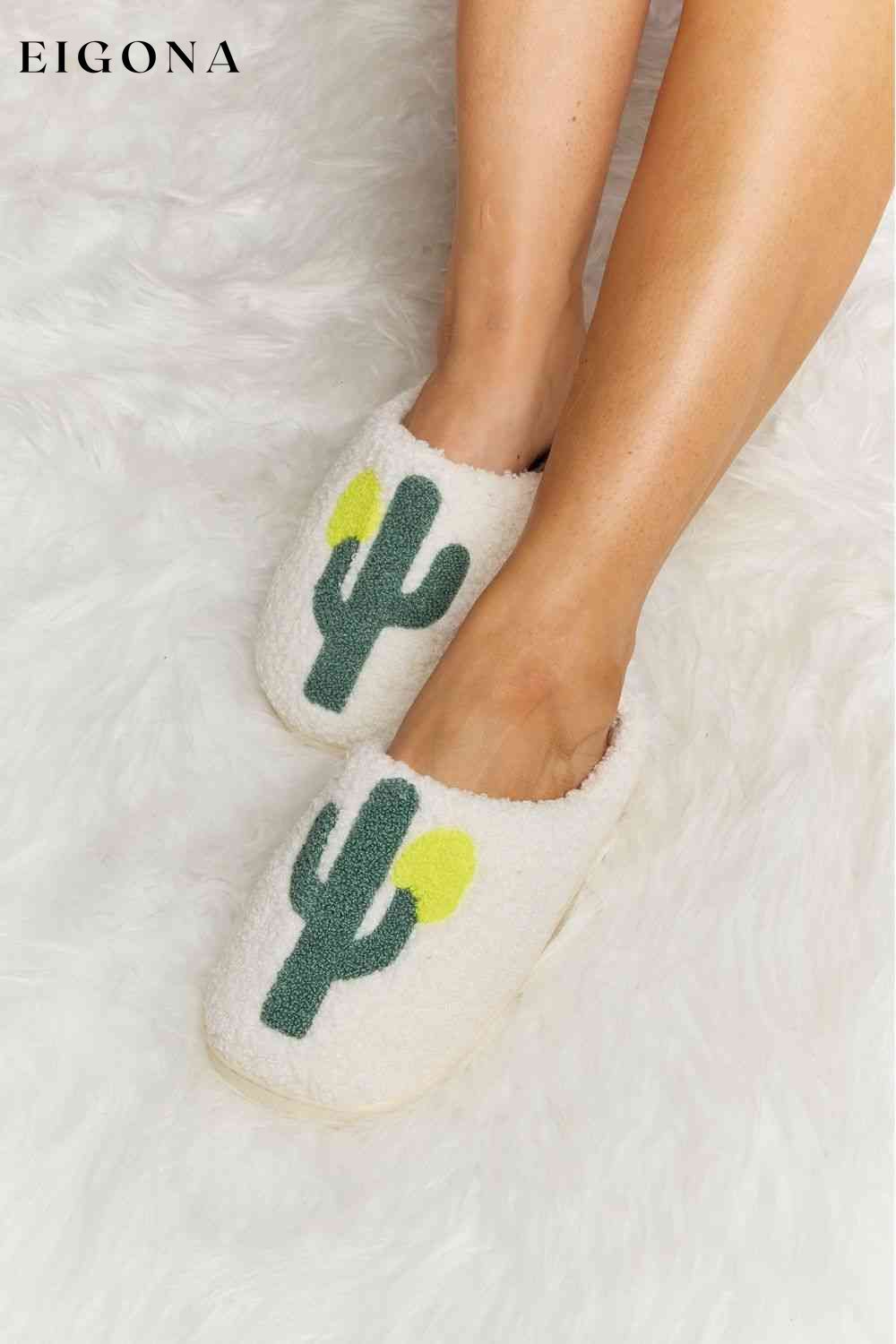 Cactus Plush Slide Slippers Melody Ship from USA Shoes womens shoes
