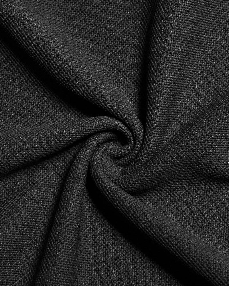 Men's Regular Fit Contrast Binding Short Sleeve Knit Polo Shirt