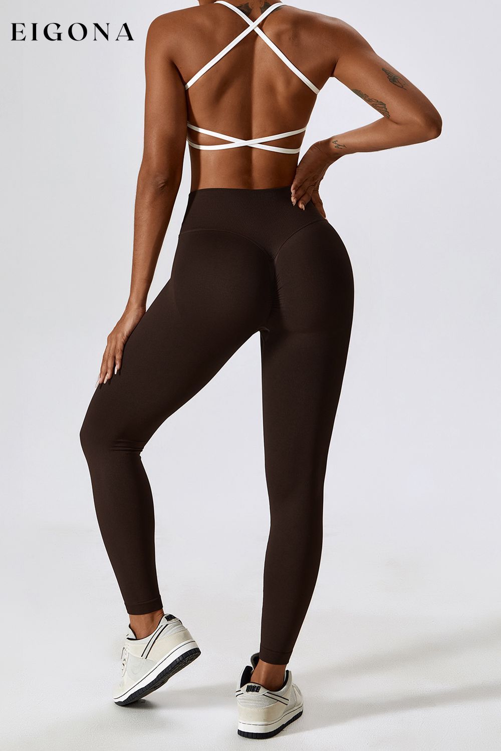 Slim Fit Wide Waistband Sports Leggings active wear activewear Activewear sets clothes Ship From Overseas Shipping Delay 09/29/2023 - 10/04/2023 Z&C