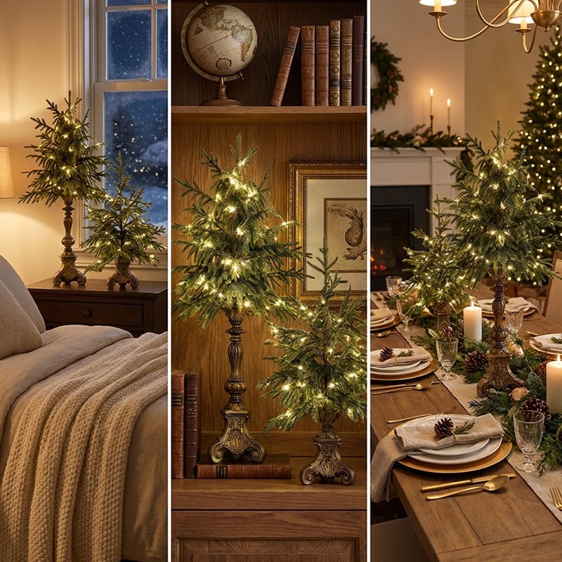 Lighted Tabletop Christmas Tree