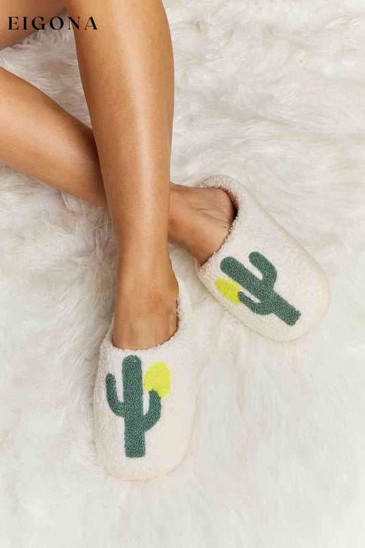 Cactus Plush Slide Slippers Ivory Melody Ship from USA Shoes womens shoes