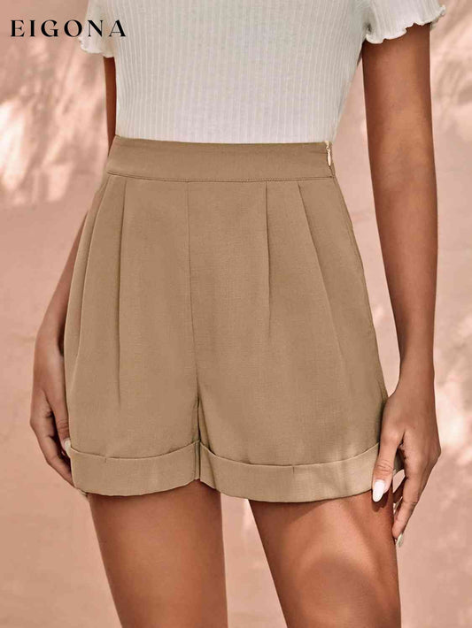 Khaki Shorts, Trouser shorts Sand bottoms clothes mens bottoms Ship From Overseas Shorts Women's Bottoms Z&H