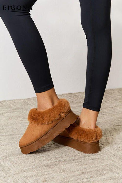 Furry Chunky Platform Ankle Boots Legend Ship from USA Shoes womens shoes
