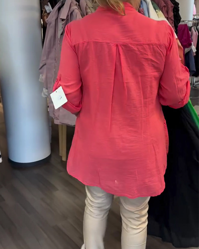 Lace Patchwork Long Blouse