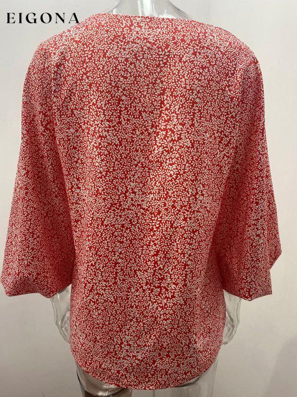 Women's Floral Long Sleeve Blouse, womens shirts clothes long sleeve shirt long sleeve shirts long sleeve top long sleeve tops top tops Tops/Blouses