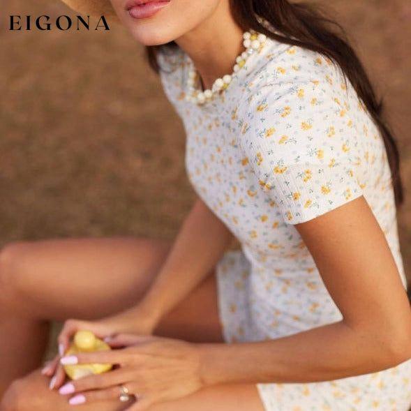 Women's round neck printed high waist casual two piece set Pattern1 2 pieces clothes lounge lounge wear loungewear set