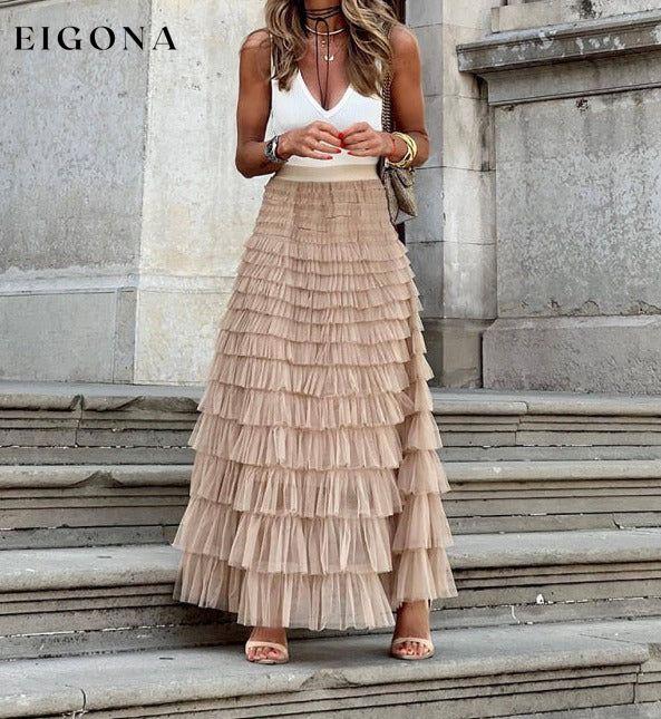 Women's Mesh Cake Swing Multi-layer Skirt bottoms clothes skirts Women's Bottoms