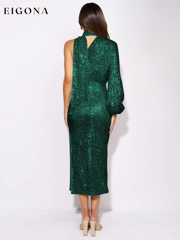 evening dress one shoulder sequins midi one sleeve elegant scarf turtle neck long sleeve slit Dress black dress black dresses clothes dresses elegant dress evening dress evening dresses formal dress formal dresses going out dress Green dress green dresses grey dress grey dresses long dresses long sleeve dress long sleeve dresses midi dress pink dresses