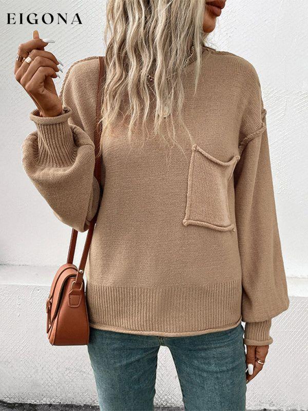 New long sleeve solid color autumn sweater clothes clothing long sleeve shirts long sleeve top shirt shirts