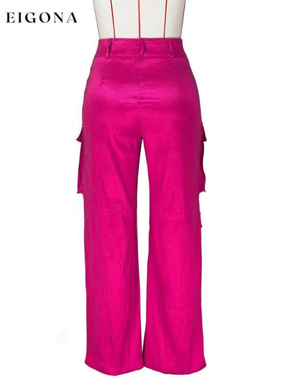 Women's casual multi-pocket cargo trousers bottoms clothes pants Women's Bottoms