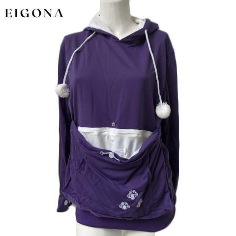 Hoodie Purple clothes refund_fee:1200 tops