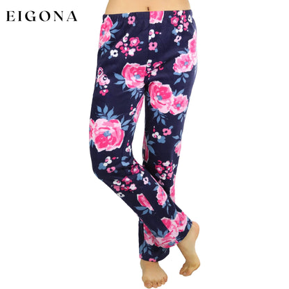 Women's Poly Fabric Ankle Length Pajama Bottoms Floral __stock:250 bottoms refund_fee:800
