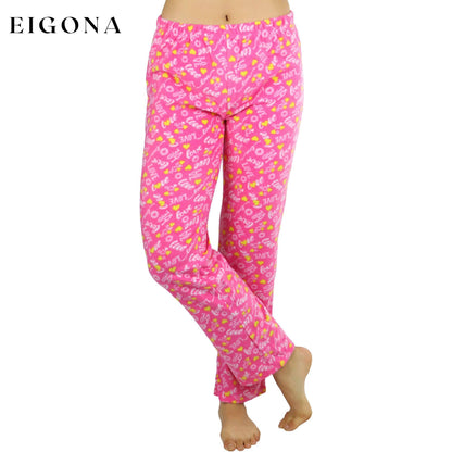Women's Poly Fabric Ankle Length Pajama Bottoms Love __stock:250 bottoms refund_fee:800