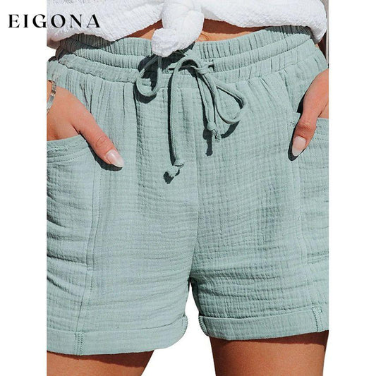 Women's Basic Casual Sports Shorts Green __stock:200 bottoms refund_fee:800